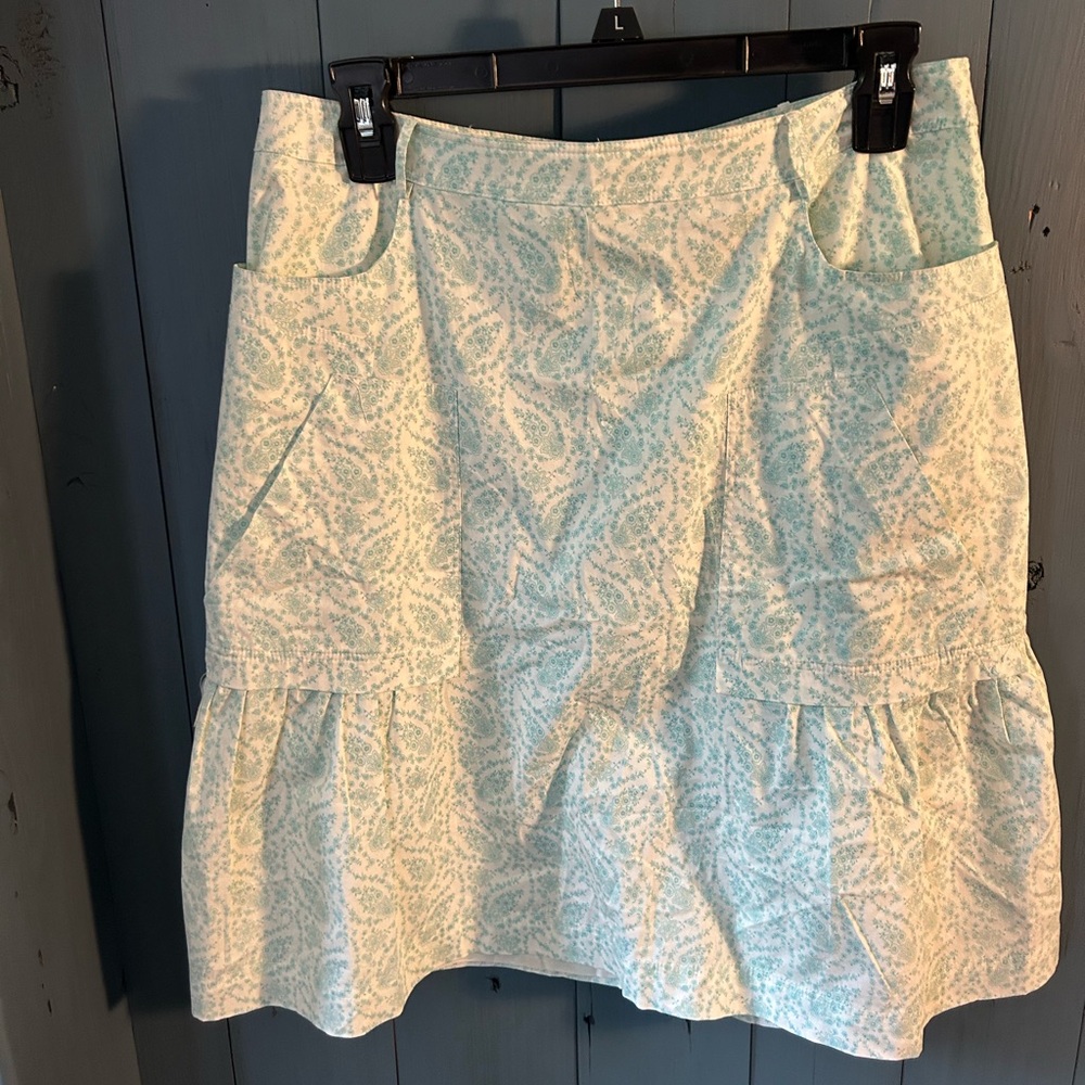 Worth Cream/Real Floral Bubble Knee-Length Skirt | Size 6